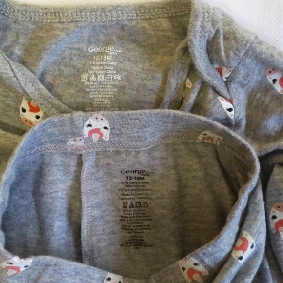 george heather gray unicorn matching outfit set bodysuit & pants 18 months baby - Picture 2 of 9
